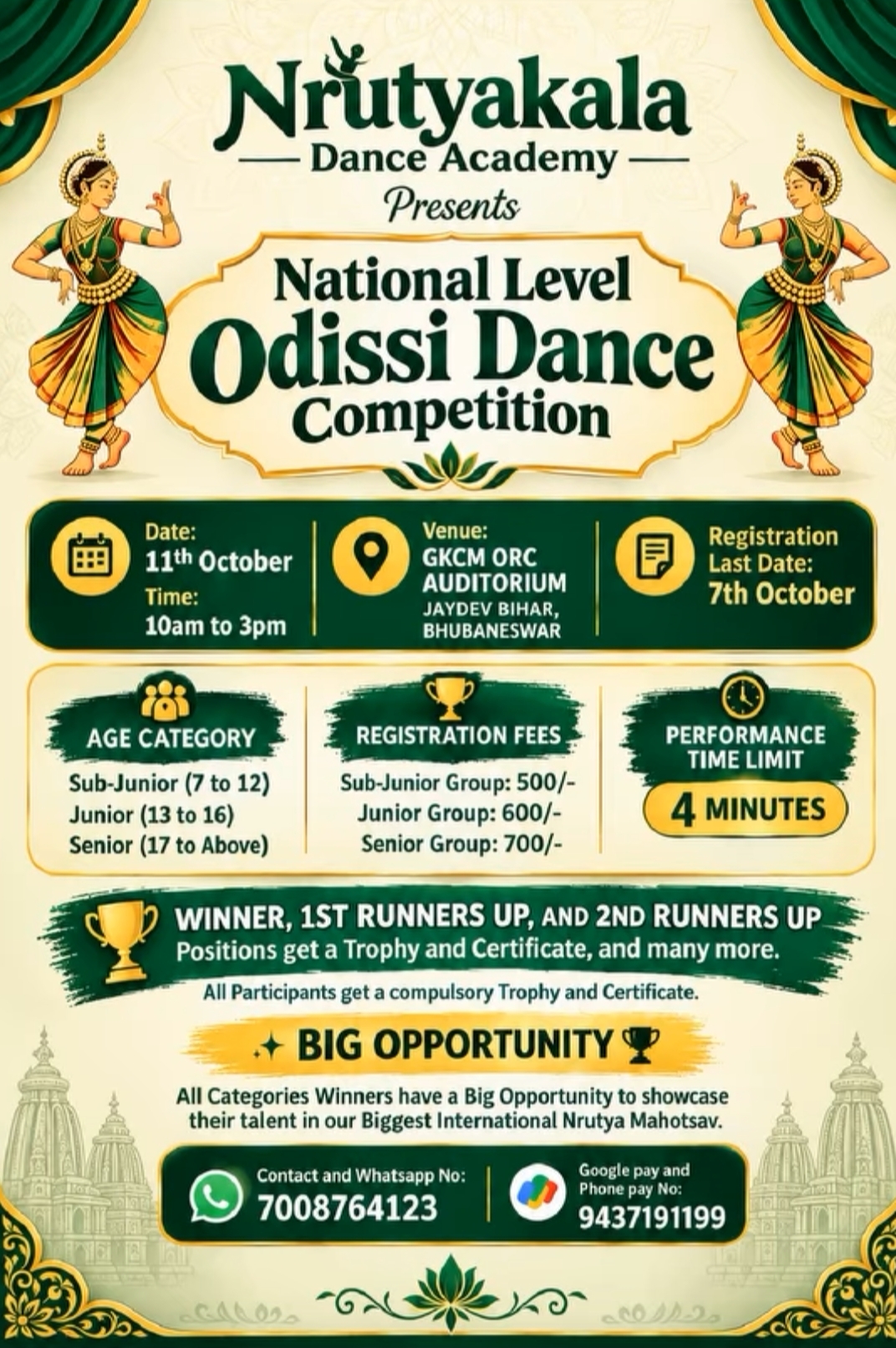 National Level Odissi Dance Competition