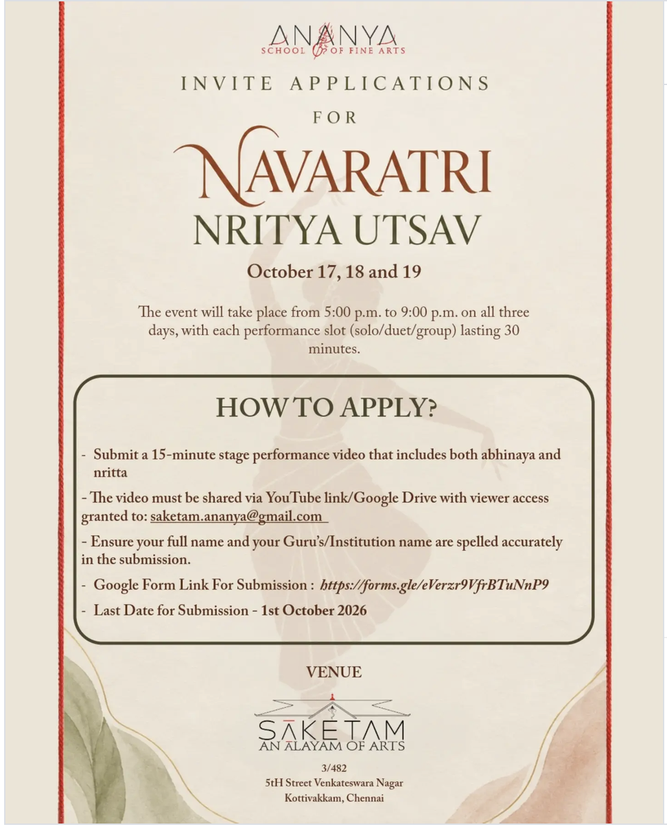 Navaratri Nritya Utsav 2026